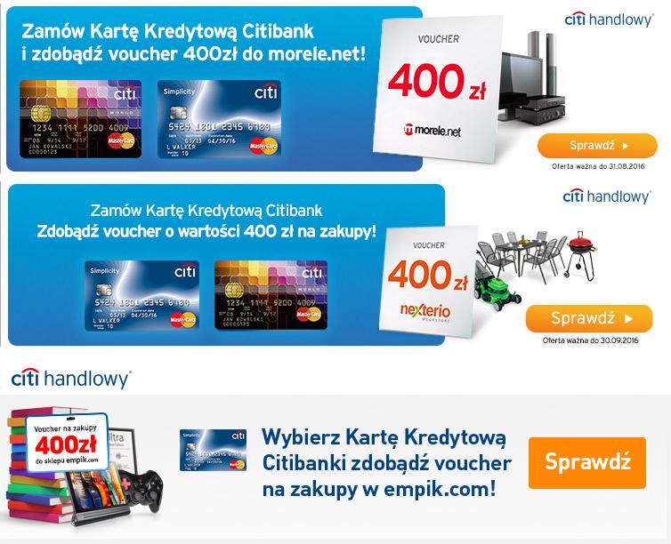 voucher citibank kupon morele empik nexterio